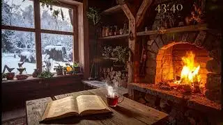 Escape Focus | Harpa’s Woodland Cottage ❄️🔥 | Cozy Fantasy Work & Study (Pomodoro 50/10) | 静かな集中