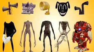 WRONG HEADS SIREN HEAD CARTOON DOG, SIREN HEAD RADIO, ACA HURRICANE, BASKETBALL, HOUSE HEAD