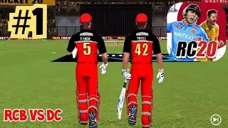 Real Cricket 20 : IPL Match 1 RCB vs DC (First Innings) Bangalore [Chinnaswamy Stadium]
