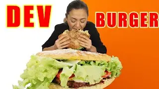 DEV HAMBURGER CHALLENGE!-Massive Giant Hamburger Challenge