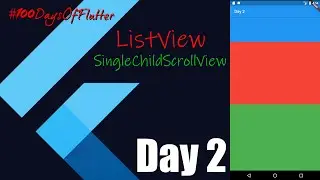 Day 2 | SingleChildScrollView and ListView  Speed Code | Code With Nix | Flutter tutorial