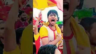 Crazy East Bengal Fans In Stadium ❤️💛 #eastbengal #bengalisportsvlog #shorts