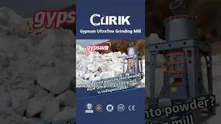 200-3000 Mesh Gypsum Powder Grinding Production Machine-HGM Ultrafine Mill #gypsum  #mineral