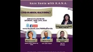 Zoom Facebook Live Koze Sante/Health Talk  With HANA Part 1