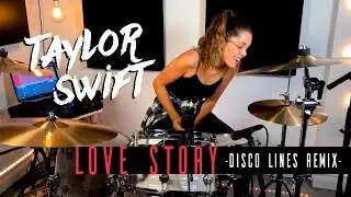 Taylor Swift - Love Story (Disco Lines Remix) | DRUM COVER Domino Santantonio