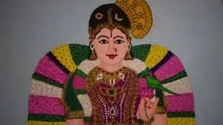 God Andal(Goda Devi) Rangoli by Sangitha Siva.