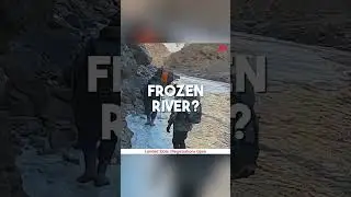 Walking on a Frozen River | Journey to Ladakh's Icy Wonderland | Chadar Trek Expedition #shorts
