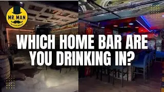 Guys, you can only drink in one of these home bars, which one are you picking?!