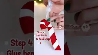 Candy Cane Hair ClipCuteHairAccessories#craftiniqueDIYForKids #ChristmasCraftIdea#CandyCaneDIY