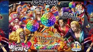 GIGA BUSTER ASS!! ALL IN 11th Anniversary Roger and Rocks Pirates Part 1 Summons!!