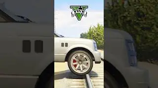 TRAIN TRACK VS CAR TIRES IN EVERY GTA GAMES #gta #gta5 #gtasanandreas #gtav #gta6 #gaming #shorts