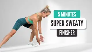 5 MIN SUPER SWEATY FINISHER // (без оборудования/веса тела) без повторов, домашняя тренировка