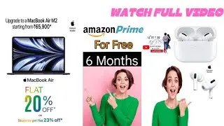 How to get Free Amazon Prime Subscription | Free airpods😱 Check Offers FREE  #amazonprime  #apple