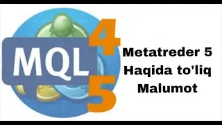 Metatdreder 5 va 4 To'liq vidi malumot MQL