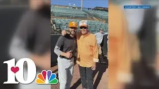 Fishing celebrity Bill Dance throws first pitch for UT Baseball's exhibition game in Jackson