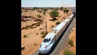 #Bullet Train vs Indian Express at 1000 KM/H Desert Speed Showdown#artificial intelligence