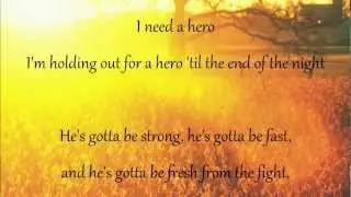Ella Mae Bowen-Holding Out For A Hero. (lyrics)