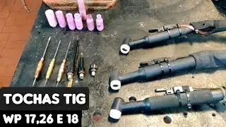 Modelos de Tocha TIG refrigerada a água e a gás série 3 17/26/18
