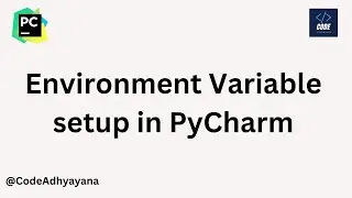 environment variable setup in PyCharm
