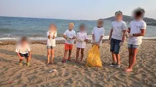 Cleaning Selinitsa beach in Gytheio - part 1