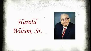 Harold Wilson, Sr. Funeral Service