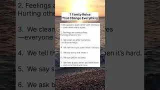 7 Family Rules That Change Everything #parenting  #intentionalliving #shorts
