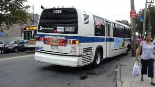 RTS NovaBus #8829 Whiteback and #9066 Blackback B17 @ Remsen Avenue and Church Avenue!