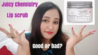 Juicy chemistry lip scrub review |  Juicy chemistry blood orange lip scrub review 💄 ❌