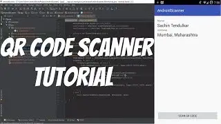 Android QR Code Scanner tutorial using ZXing Library(Short 5 minute video)