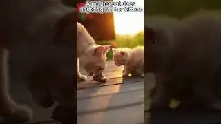 Mother Cat&rsquo;s Protective Instincts #animalshorts #cat #cuteanimals