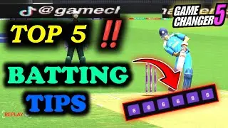 ALL BALLS PLAY TO SIX 😱 | TOP 5 BATTING TIPS🔥  | GAME CHANGER 5 ❌ | HINDI VIDEO || IM KISHU YT ||