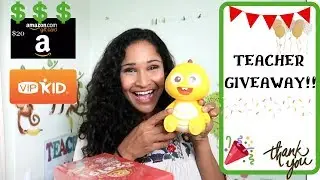 ***CLOSED*** Teacher Giveaway #1!!! - VIPKID/SayABC Swag + Amazon Gift Card