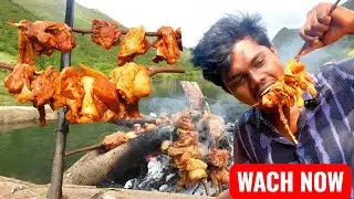 CHICKEN CHEEKULU 🍗#wild 🌳#chicken 🧆