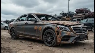 Restoring Accident-Damaged Mercedes-Benz S450 | Full Luxury Car Repair Process