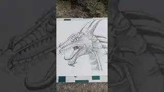Dragon pencil Shading // #Shorts