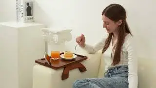 Sofa Armrest Tray, Arm Table Sofa Arm Tray Clip on Tray Table, Sofa Tray Table for Couch