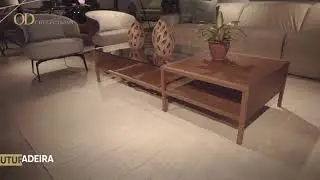 OD Collections | Mesa de Centro em Madeira e Couro
