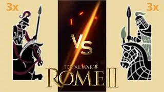 Can 3 Companion Cavalries Beat 3 Royal Cataphracts in Rome 2: Total War?