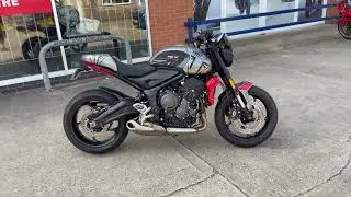 Triumph Trident 660 walkaround with cold start.
