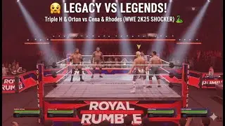 🤯 LEGACY VS LEGENDS! Triple H & Orton vs Cena & Orton (WWE 2K25 SHOCKER) 🐍
