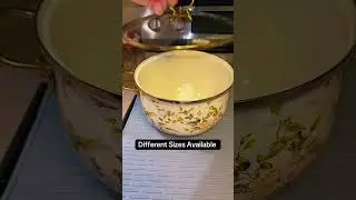 Enamel coated atock pot in beautiful designs and miltiple sizes