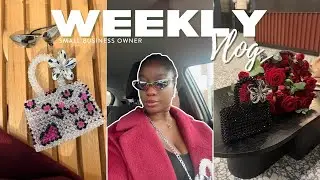 SMALL BUSINESS VLOG: styling my beaded bag, Leeds networking event & packing orders