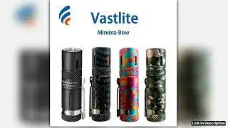 Vastlite Minima Bow Portable LEP Flashlight 280 Lumens EDC Mini Flashlights with Stainless Steel Cl