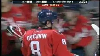 Alexander Ovechkin (WSH) vs. Dan Ellis (NSH) Shootout October 17, 2009