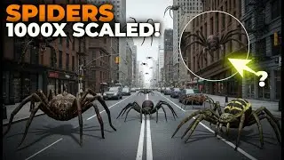 If Spiders Were 1000 Times Bigger | Giant Spiders | 3D Comparison