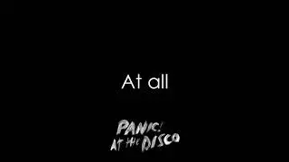 Panic! At The Disco - King Of The Clouds [Lyrics]