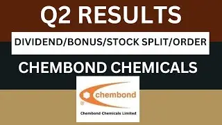 chembond chemicals Q2 Results 2025 | chembond chemicals Results Today | chembond Share Latest News