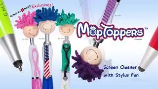 Promotional Gifts PL-1723 Moptoppers Screen Cleaner With Stylus Pen - Buy at ApparelnBags.com
