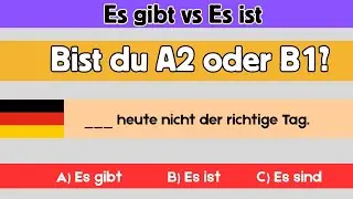 Es gibt oder Es ist? | German A2 Grammar Explained with Real-Life Examples + Quiz