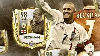 TOTY 98 Rated Prime Icon Beckham gameplay + review! Best Rm in FIFAMOBILE 22 TOTY! FIFAMOBILE 22